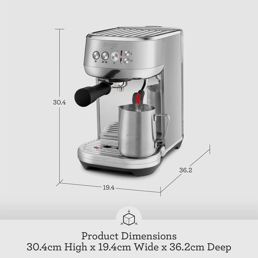 Sage - The Bambino Plus - Compact Coffee Machine with Automatic Milk Frother