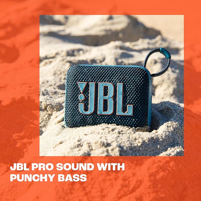 JBL GO 4 – Ultra-Portable Bluetooth Speaker with AURACAST