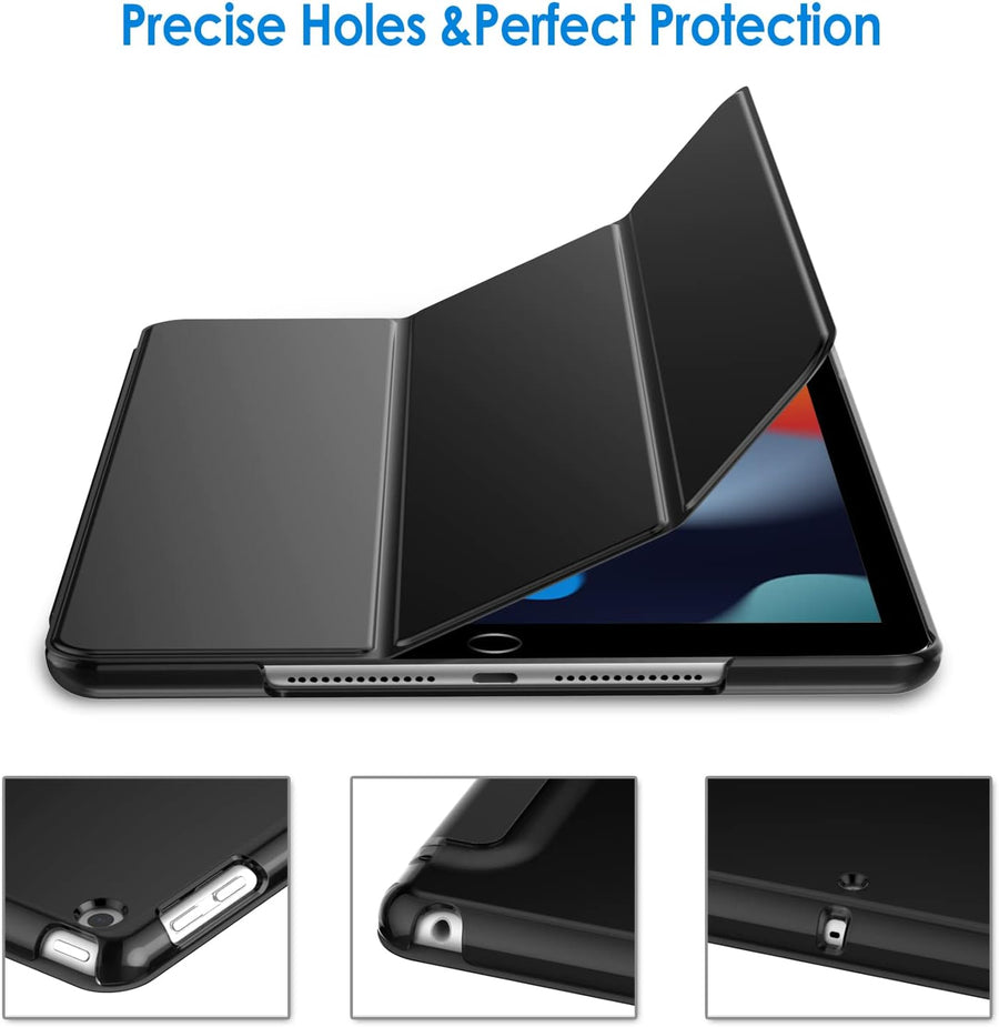 JETech Case for iPad 10.2-Inch (2021/2020/2019 Model, 9/8/7 Generation), Auto Wake/Sleep Cover (Black)