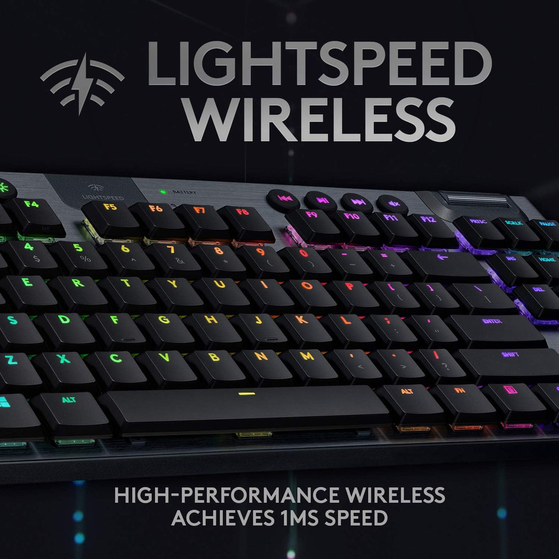 Logitech G915 TKL Tenkeyless Lightspeed Wireless RGB Mechanical Gaming Keyboard