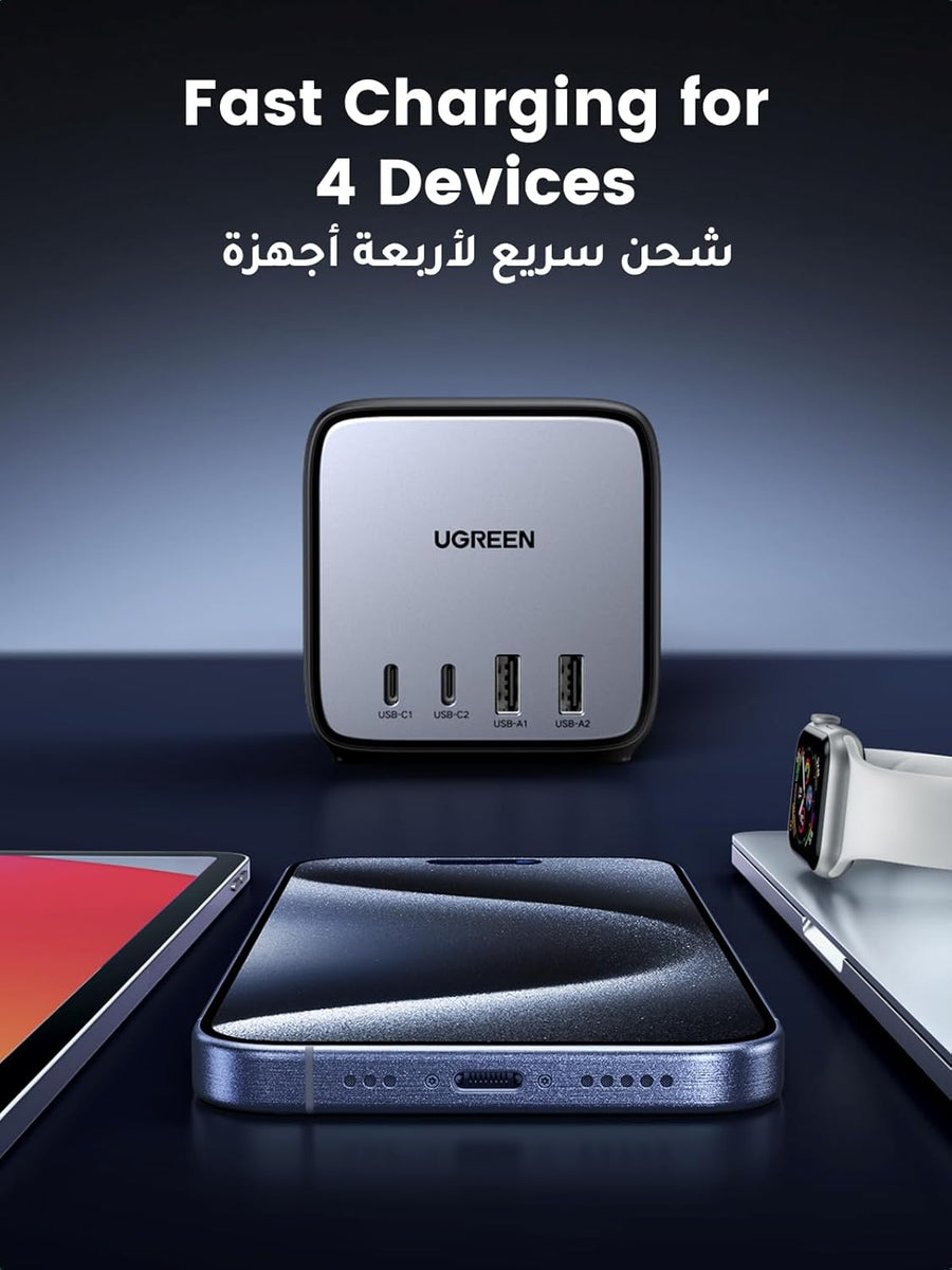 UGREEN 65W Multiple Power Strip,Nexode GaN USB C Charger