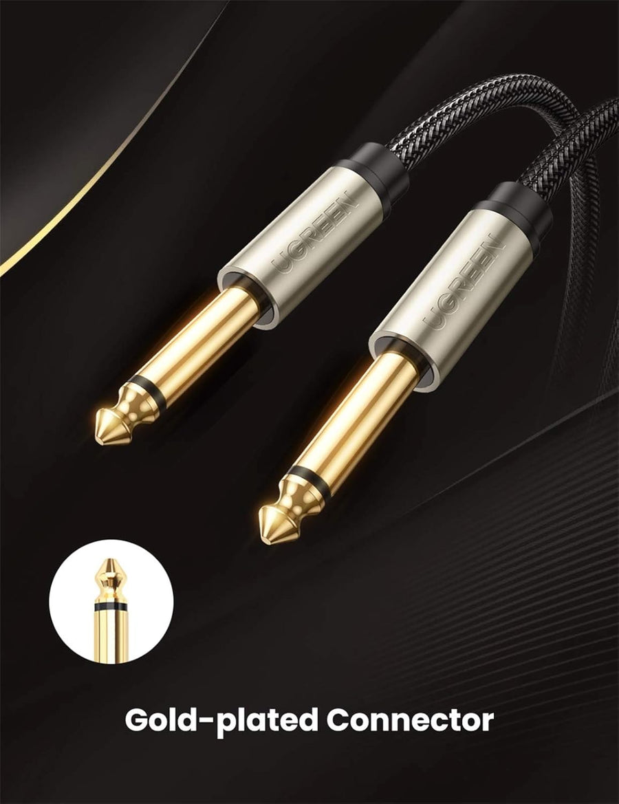 UGREEN 6.35mm Audio Guitar Cable 1/4" to 1/4" Professional Speaker Cable Nylon Braid guitar lead