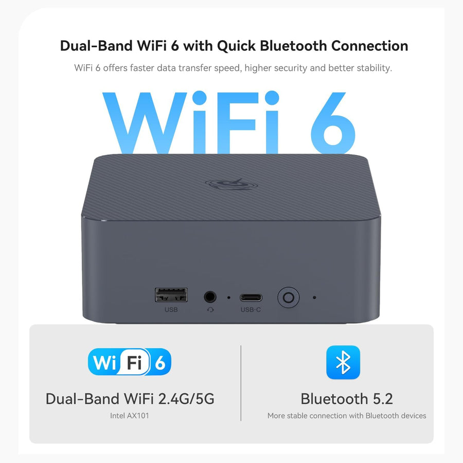 Beelink Mini PC EQi12 1220P 4C/8T 2.5GHz fino a 4.5Ghz Mini computer