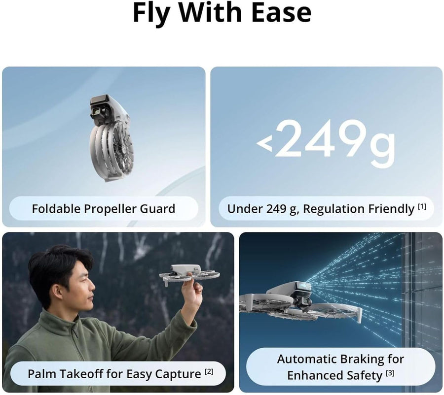 DJI Flip Drone 4K UHD Camera for Adults 3-Axis Gimbal Stabilization