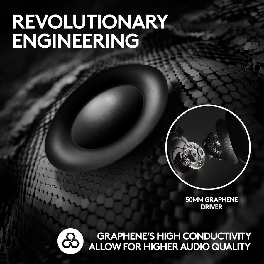 Logitech G PRO X 2 LIGHTSPEED Wireless Gaming Headset, Detachable Boom Mic, 50mm Graphene Drivers, DTS
