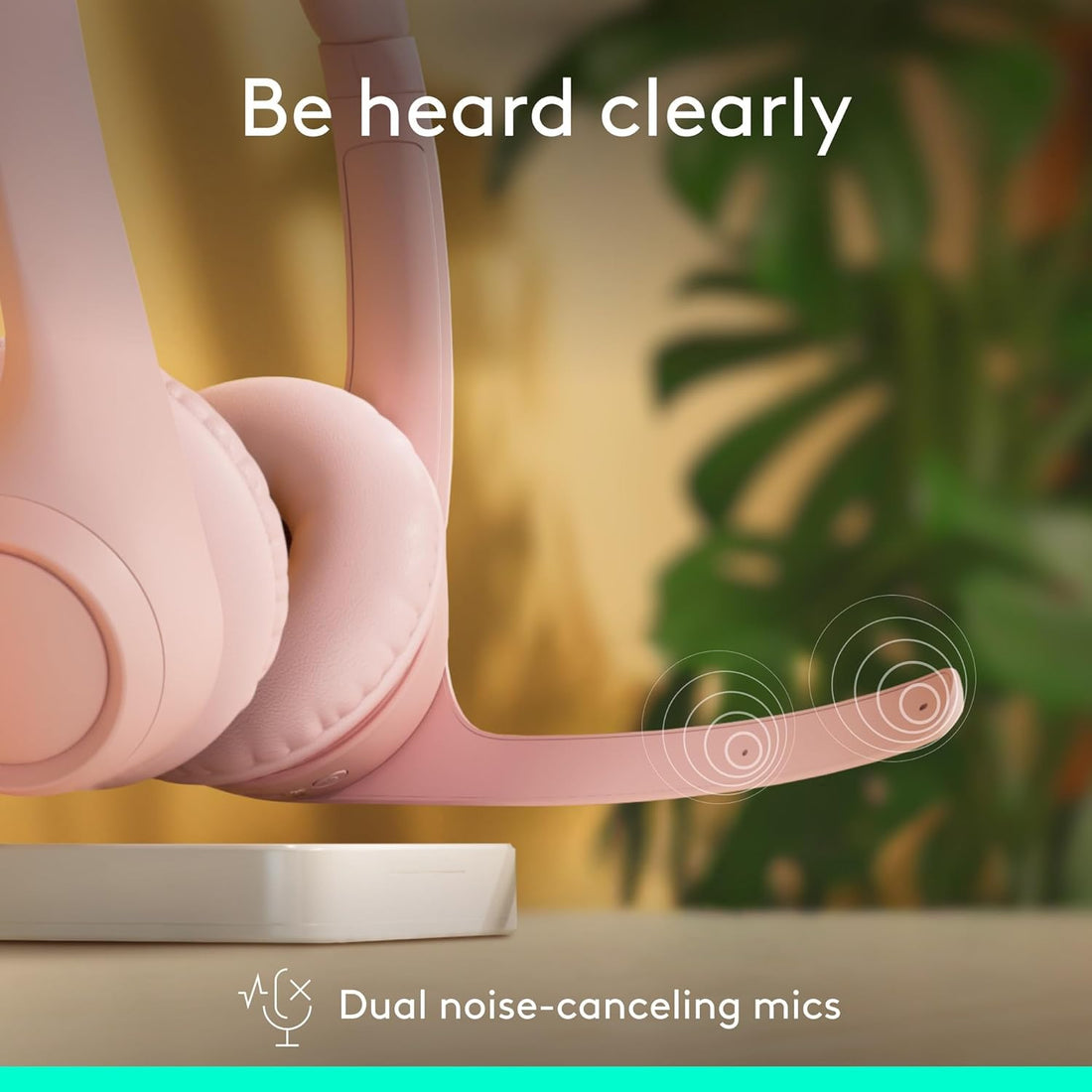 Logitech Zone 300 Wireless Bluetooth Headset With Noise-Cancelling Microphone