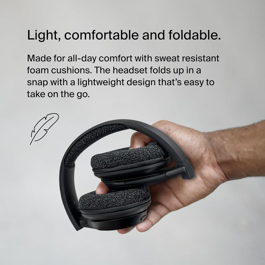 Belkin SoundForm Adapt Wireless Over-Ear Headset, Headphones for Work