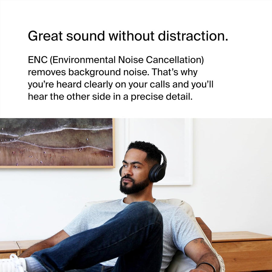 Belkin SoundForm Adapt Wireless Over-Ear Headset, Headphones for Work
