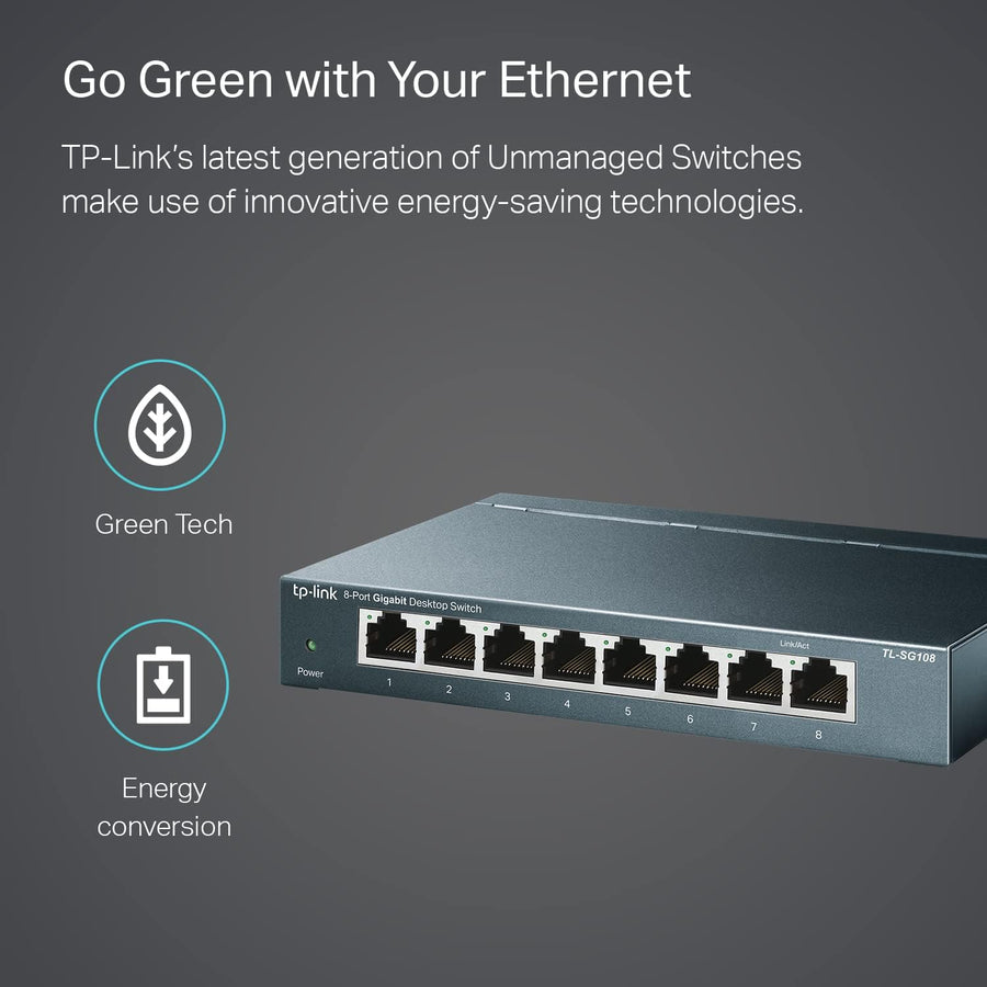 TP-Link 8 Port Gigabit Ethernet Network Switch