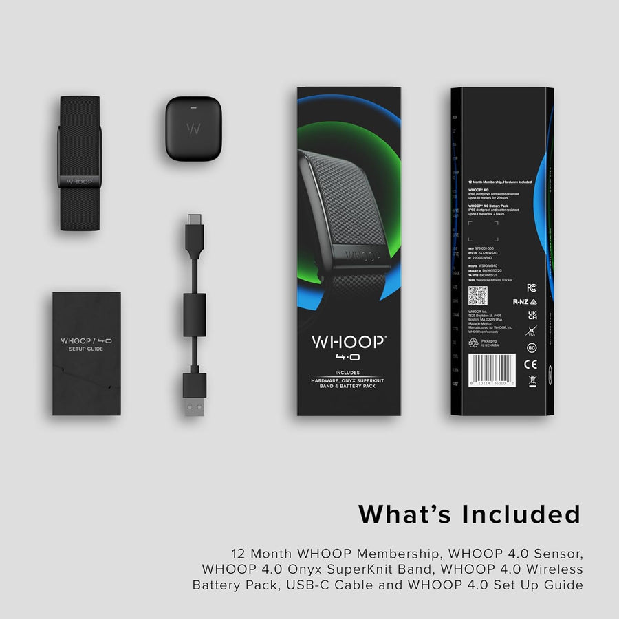 WHOOP 4.0 With 12 Month Subscription – Wearable Health