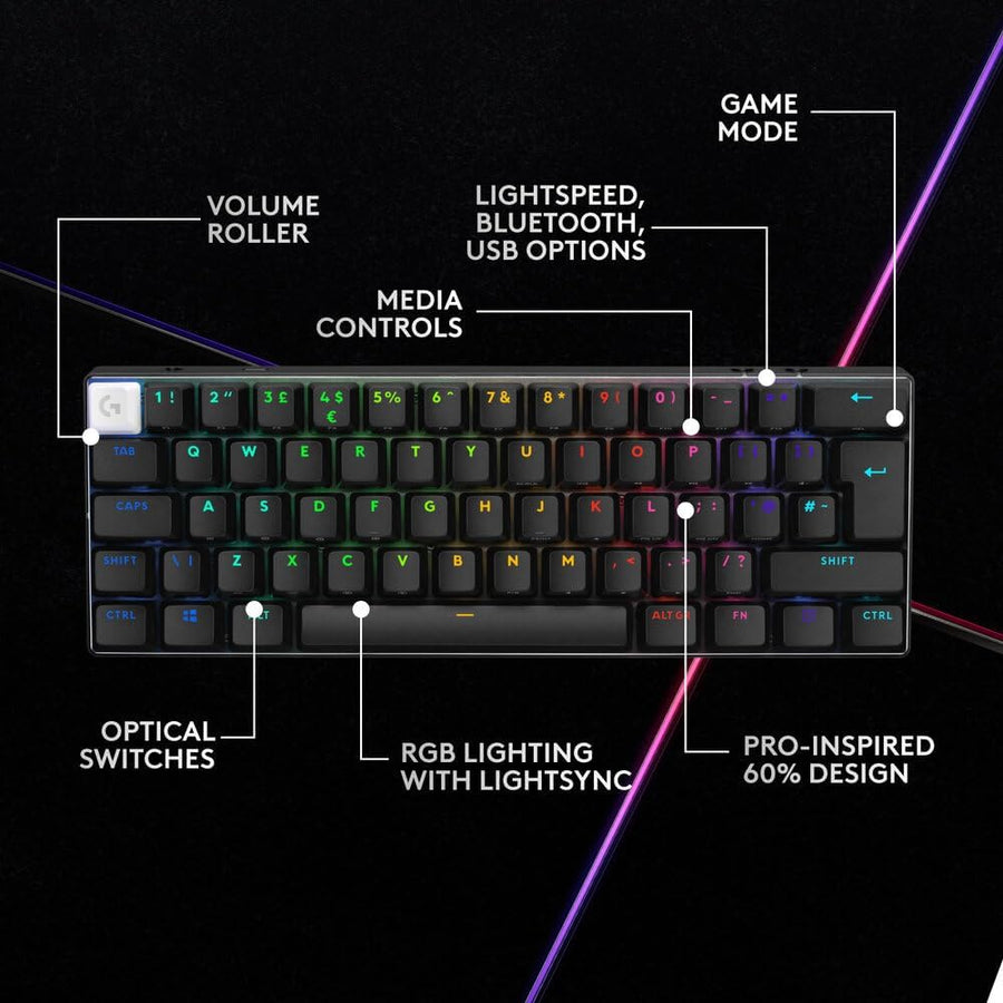 Logitech G PRO X 60 LIGHTSPEED Wireless Gaming Keyboard