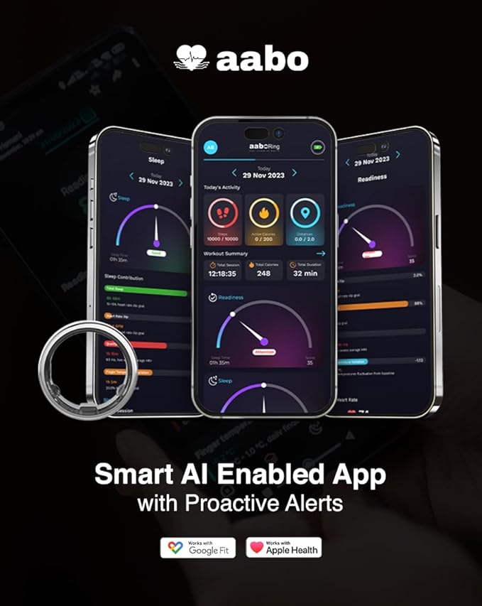 Aabo AI Smart Ring for Men & Women