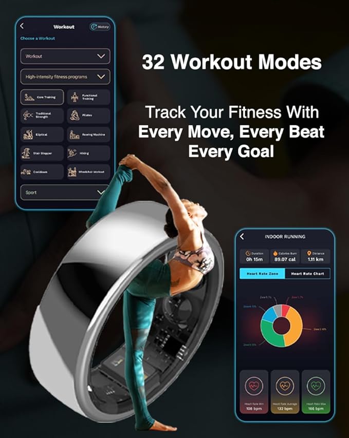 Aabo AI Smart Ring for Men & Women