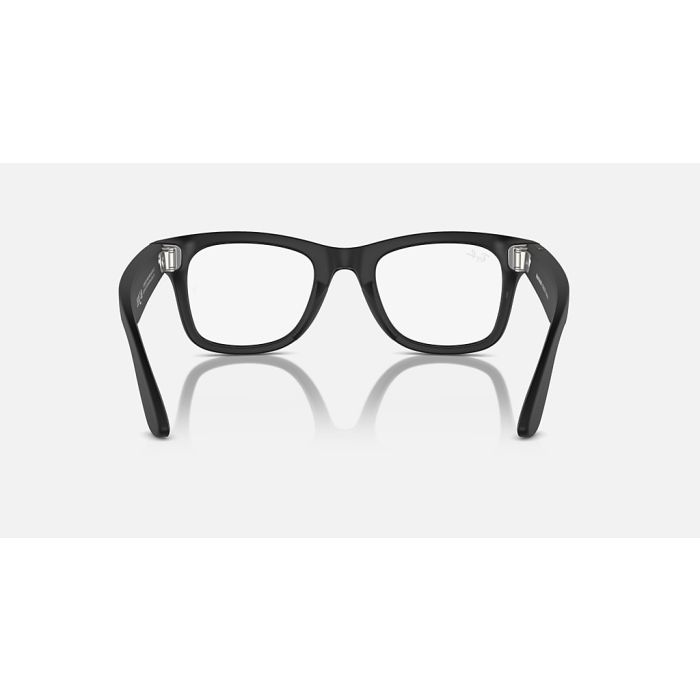 Meta Ray-Ban Smart Glasses Wayfarer Large 53/22/155 Matte Black/Clear to G-15 Green Transitions RW4008