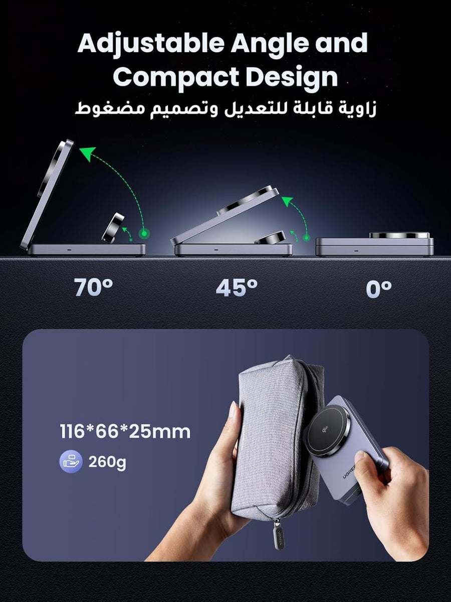 UGREEN MagFlow Qi2 15W Wireless Charger