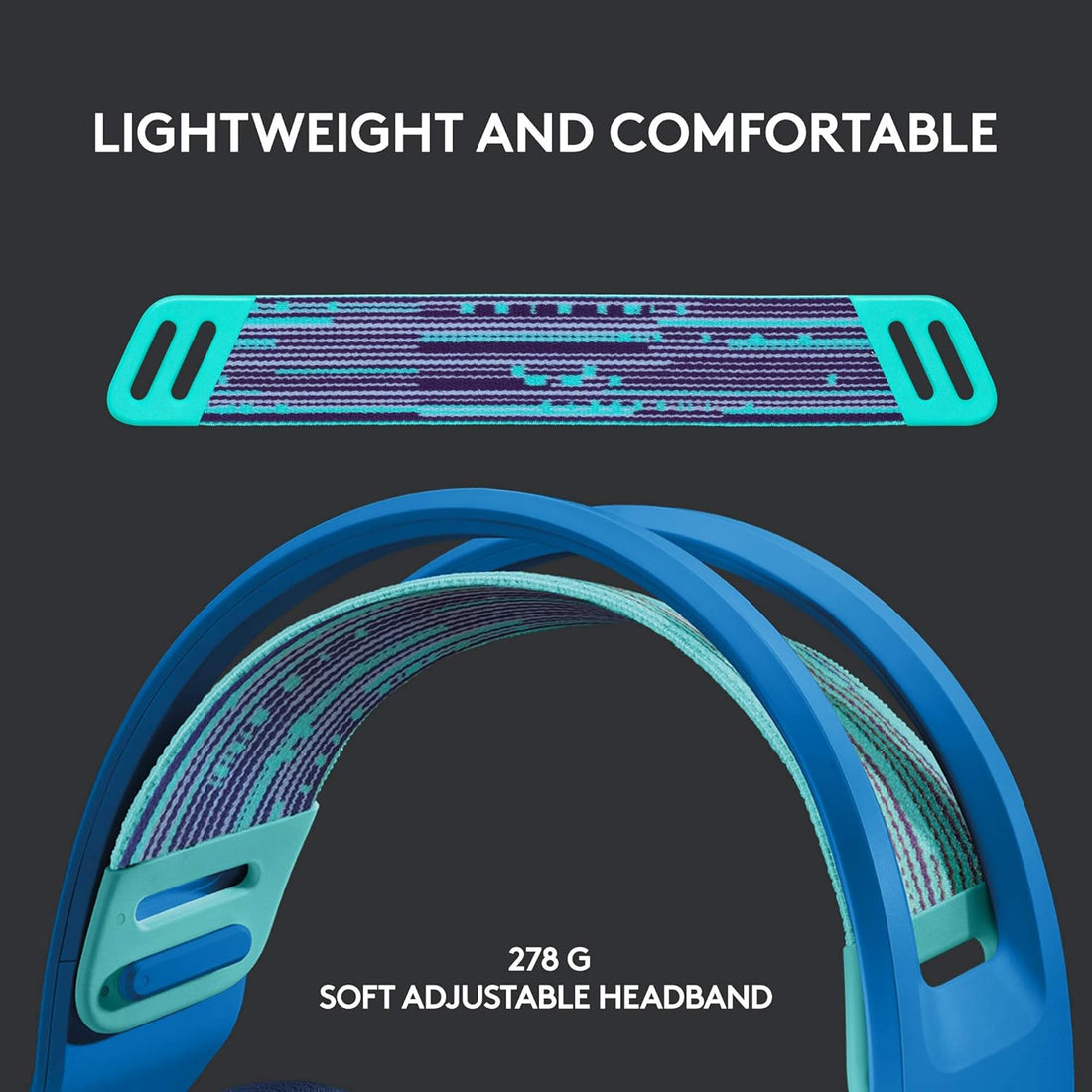 Logitech G733 Lightspeed Wireless Gaming Headset With SUSpension Headband