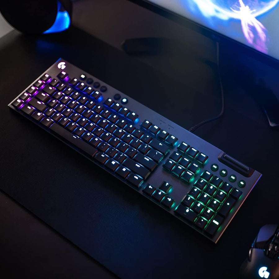 Logitech G815 Lightsync RGB Mechanical Gaming Keyboard With Low Profile Gl Clicky Key Switch