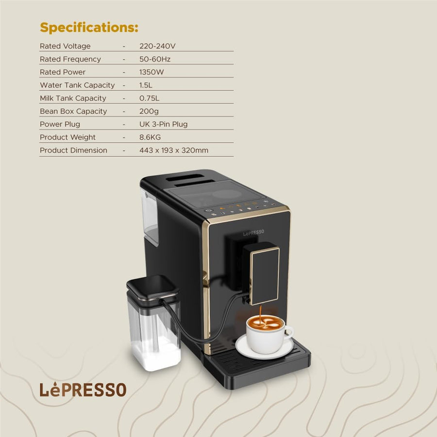 LePresso 20 Bar Full Automatic Coffee Machine