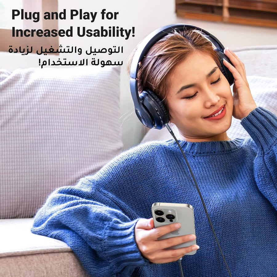 UGREEN USB C to 3.5mm Cable 1M DAC Type C to 3.5mm Headphone Adapter Audio Male Jack Plug Cable Car Stereo Compatible with iPhone 16 Series