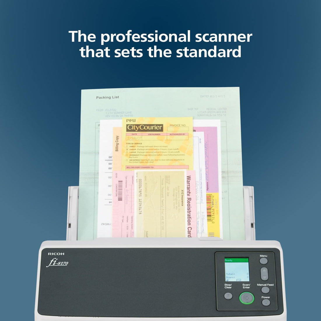 RICOH fi-8170 Premium Bundle Professional High Speed Document Scanner