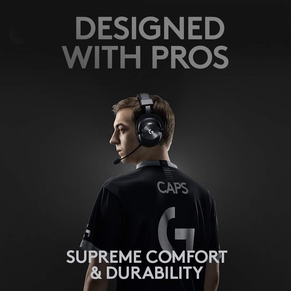 Logitech G Pro X Wireless Lightspeed Gaming Headset With Blue Vo!Ce Mic Filter Tech