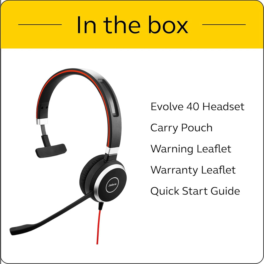 Jabra Evolve 40 Ms Professional Wired Headset