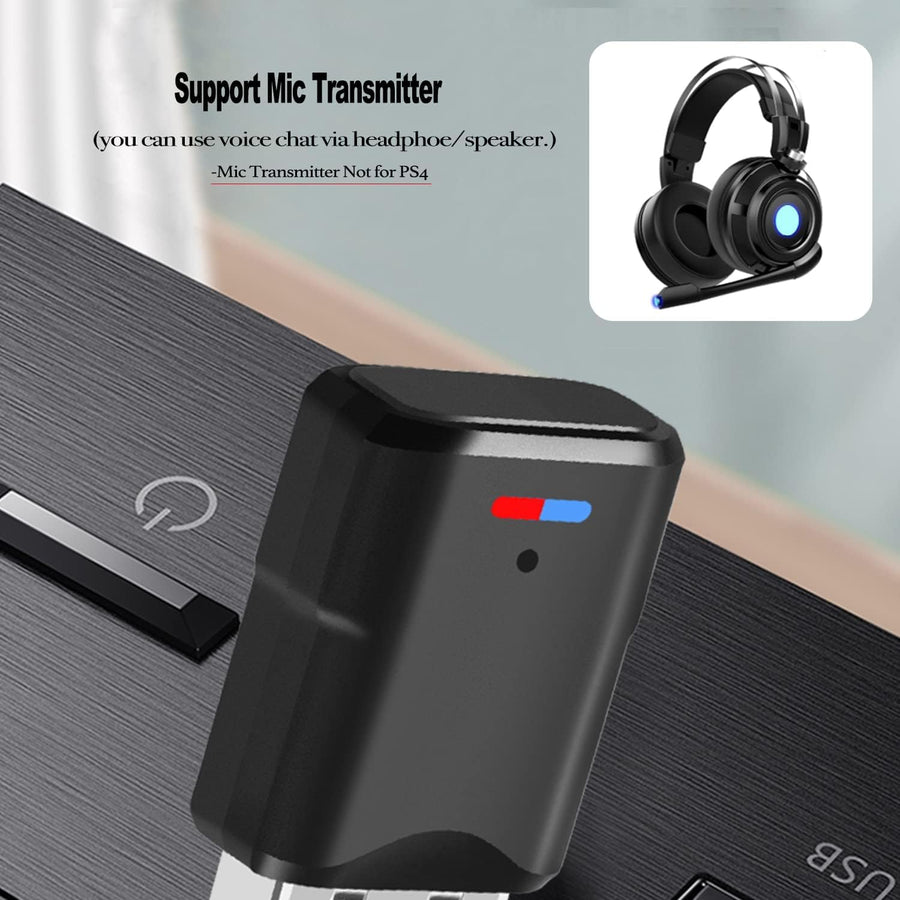 NALACAL Bluetooth Audio Adapter for PS5 Bluetooth Dongle 5.0 Adapter Compatible with Airpods