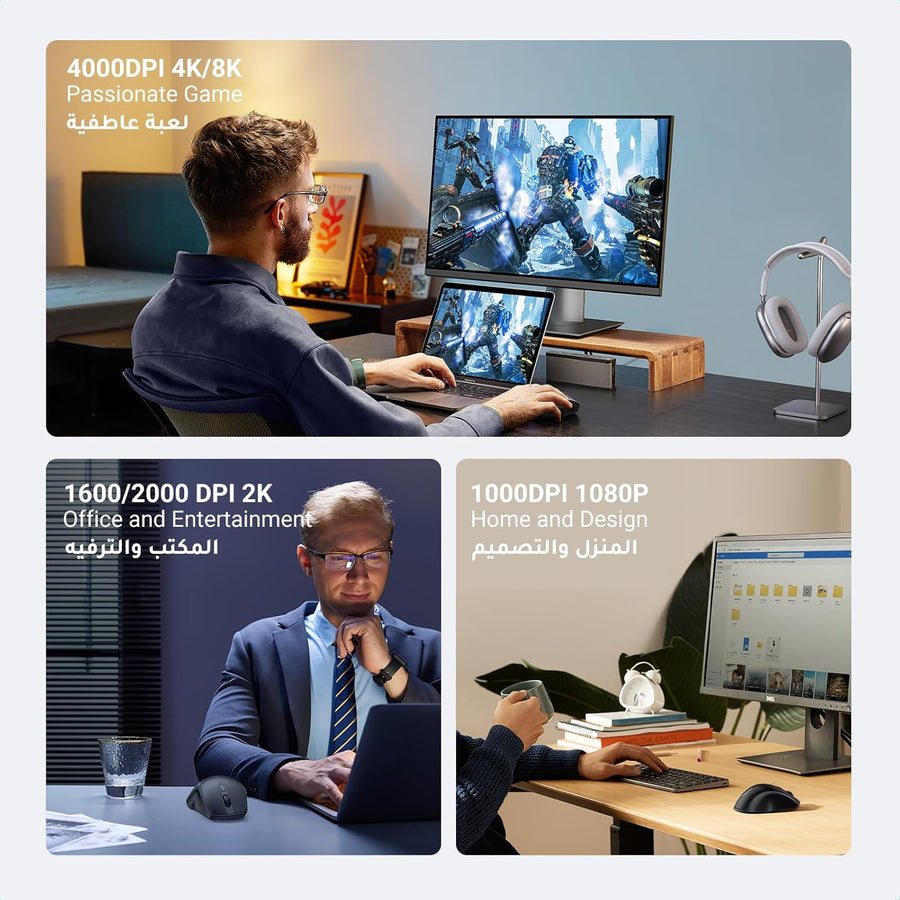 UGREEN Upgraded Ergonomic Mouse Comfortable for Large Sized Hands