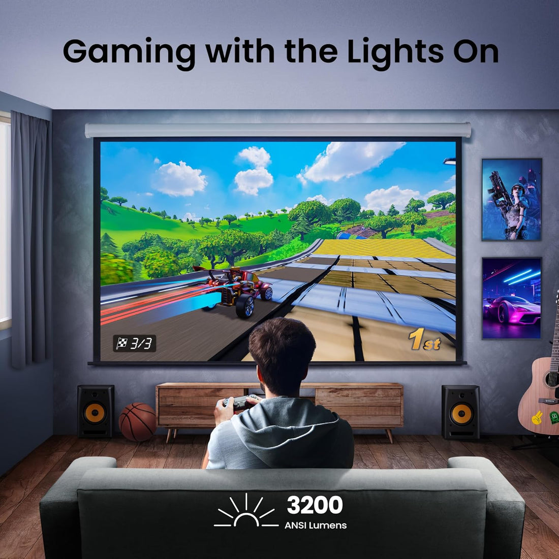 BenQ TK710 4K Laser 3200 Lumens Movie and Gaming Projector