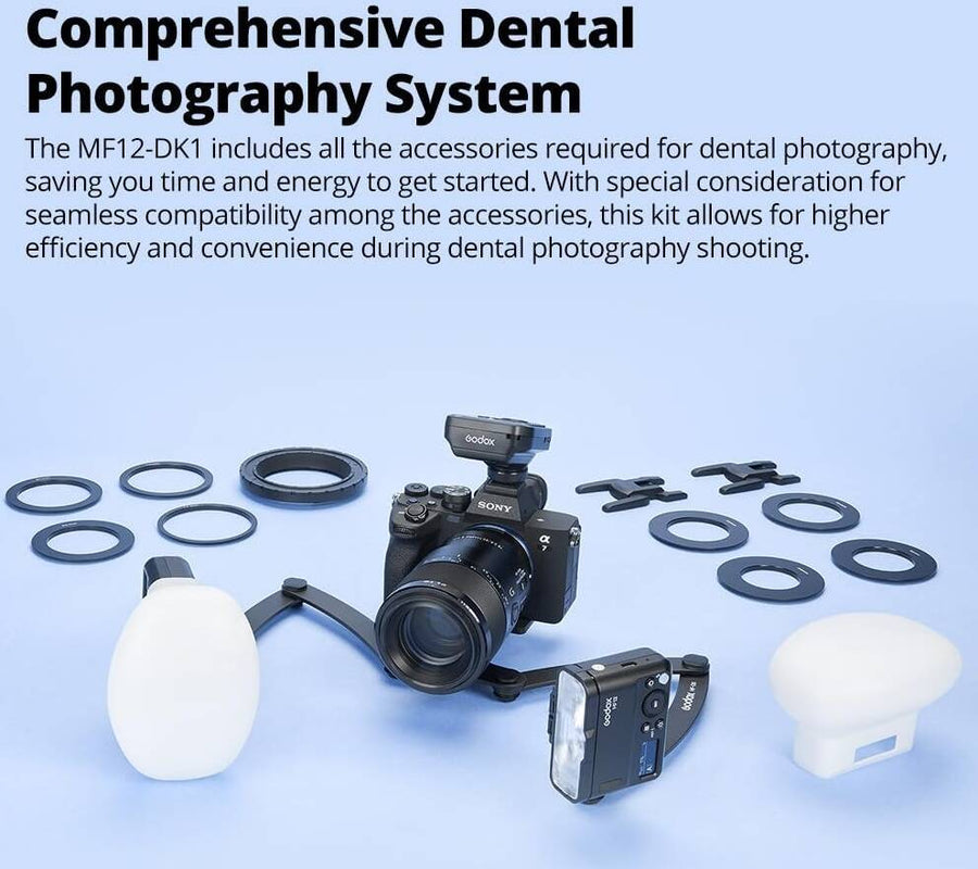 GODOX MF12-DK1 Dental Flash Kit for Sony 2-Light TTL Macro System