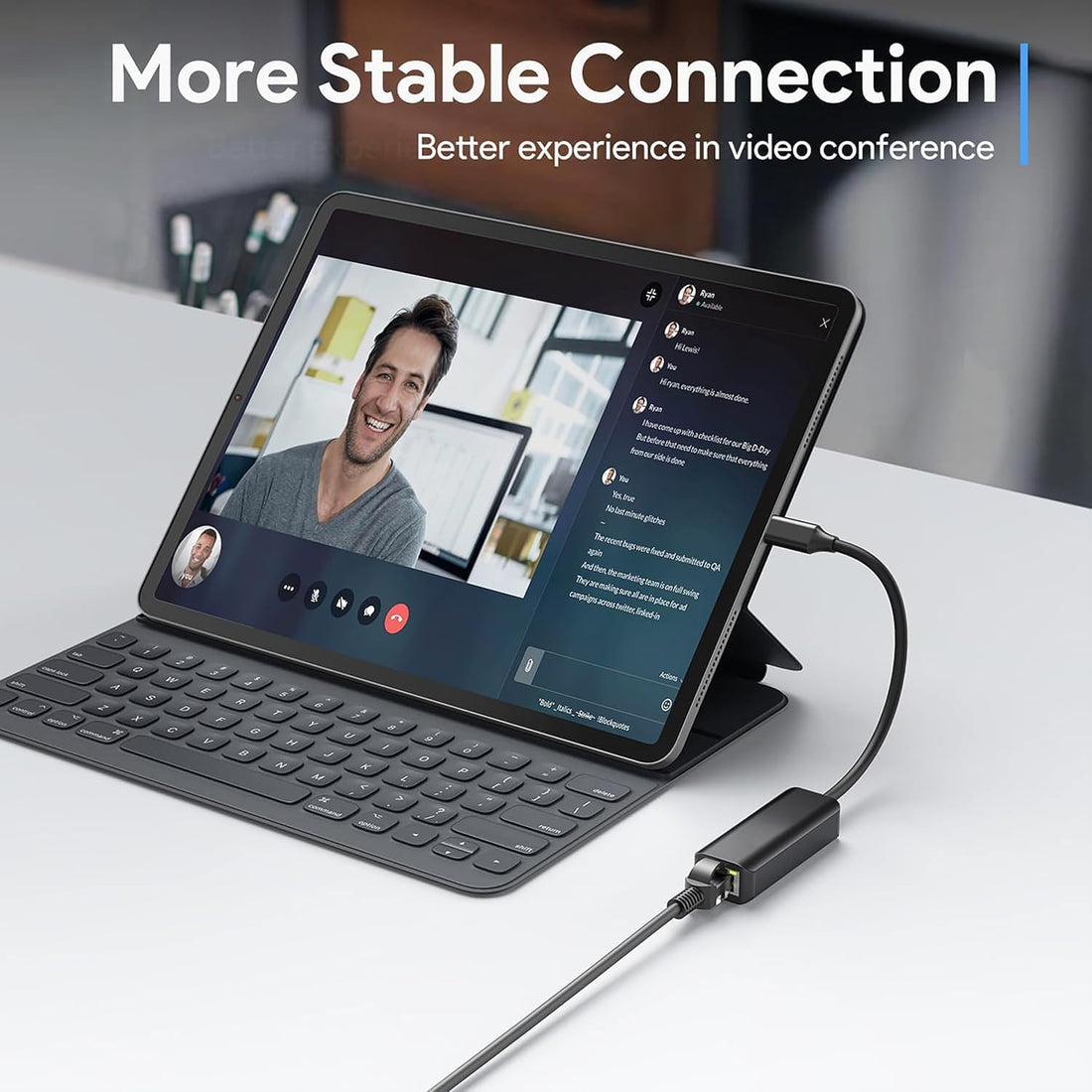 Next Plug type c to ethernet Adapter,1000 MBPS Network speeds