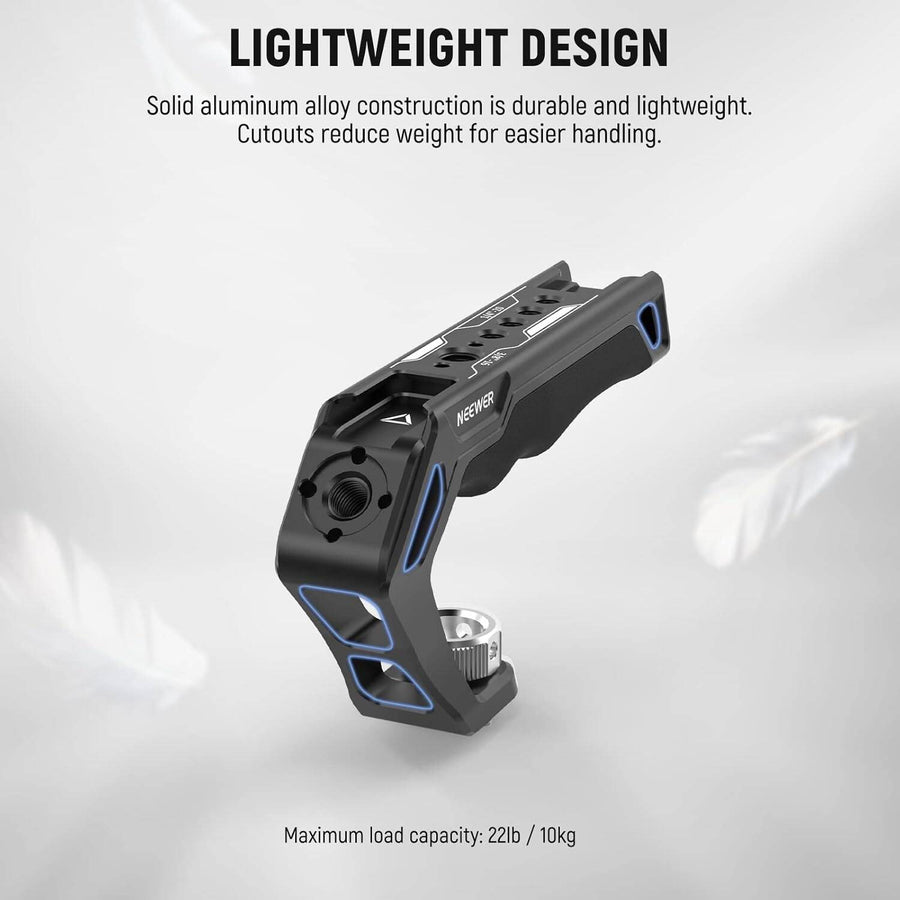NEEWER Camera Top Handle CA007 with ARRI 3/8" Locating Pins Silicone Grip