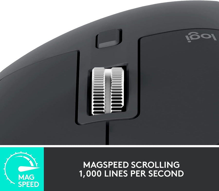 Logitech MX Master 3S - Wireless Performance Mouse with Ultra-fast Scrolling