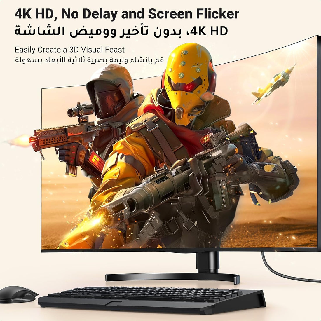 UGREEN 4K DisplayPort to HDMI Cable 1M