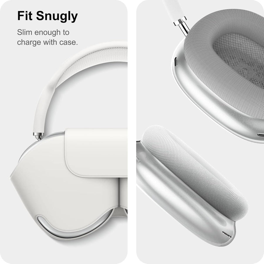 Goodern Compatible for Apple AirPods Max Case Cover Silicone Transparent Protective Sleeve Waterproof Headphones Case Cover Airpods Max Accessories Clear Soft Skin for AirPod Max Durable Shell-Clear