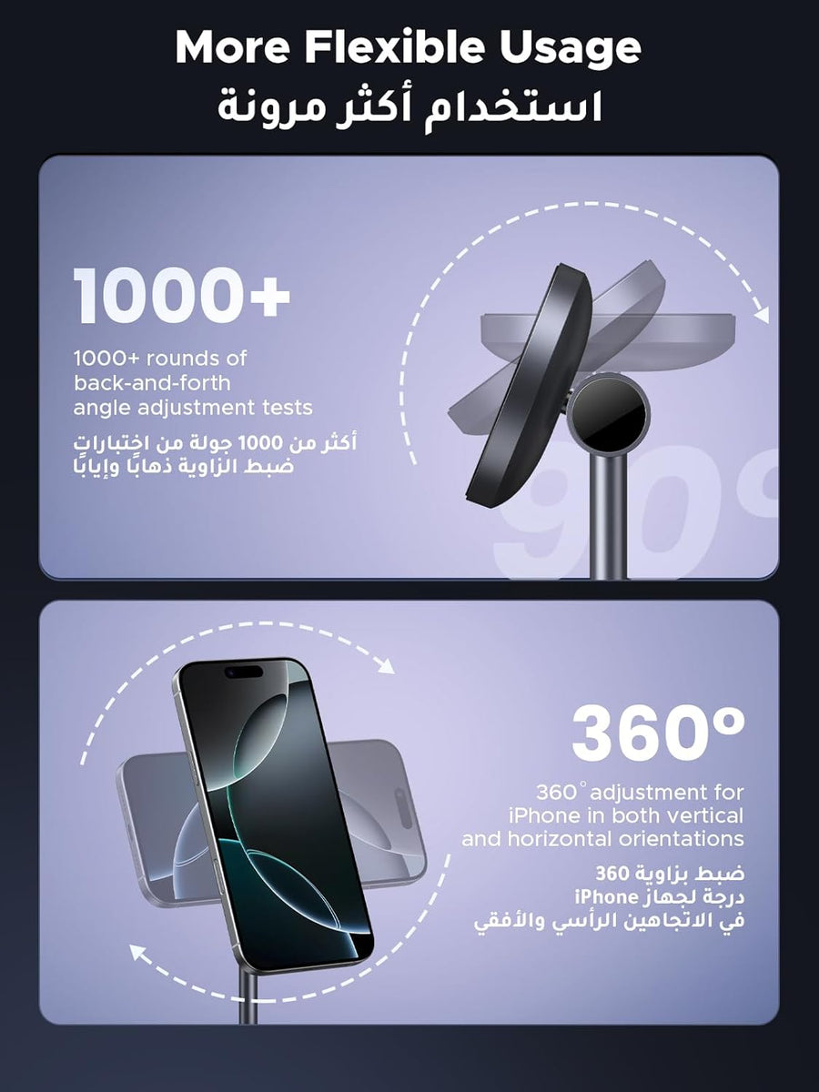 UGREEN MagFlow Qi2 Wireless Charger 15W