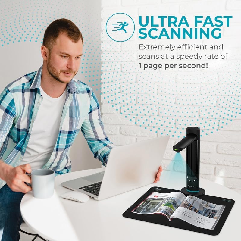 IRIScan Desk scanner for laptop document camera a3 Scanner- v6business :2x16MP/21MP visualizer