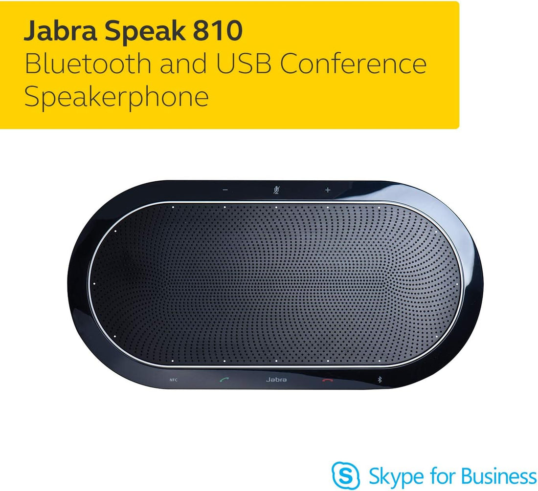Jabra Speak 810 MS Wireless Bluetooth Speakerphone - Portable Conference Speaker with Superior Audio for Larger Conference Calls