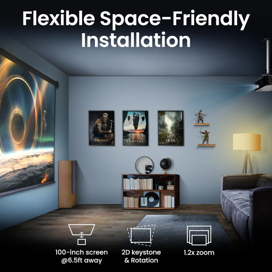 BenQ TK700ST 4K HDR 3000 Lumens Short Throw Movie & Gaming Projector 4ms Response Time