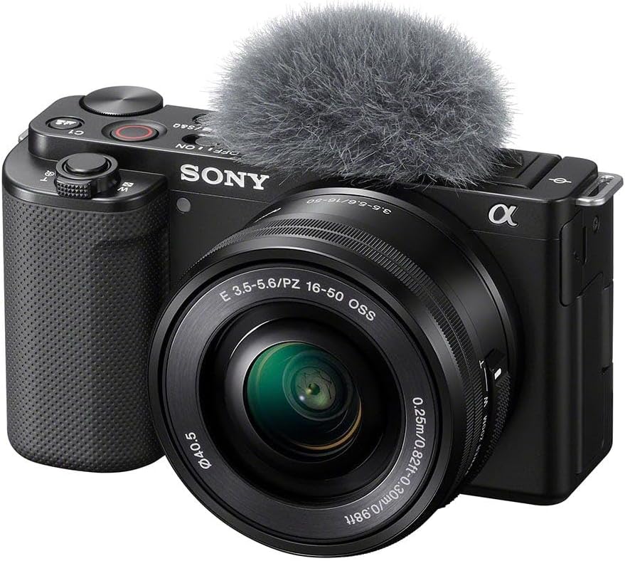 Sony ZV-E10 Power Zoom Lens Kit (16-50mm) APS-C Mirrorless Camera (Black)