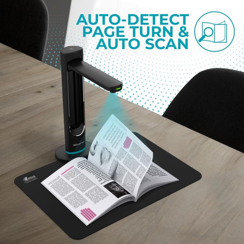 IRIScan Desk scanner for laptop document camera a3 Scanner- v6business :2x16MP/21MP visualizer