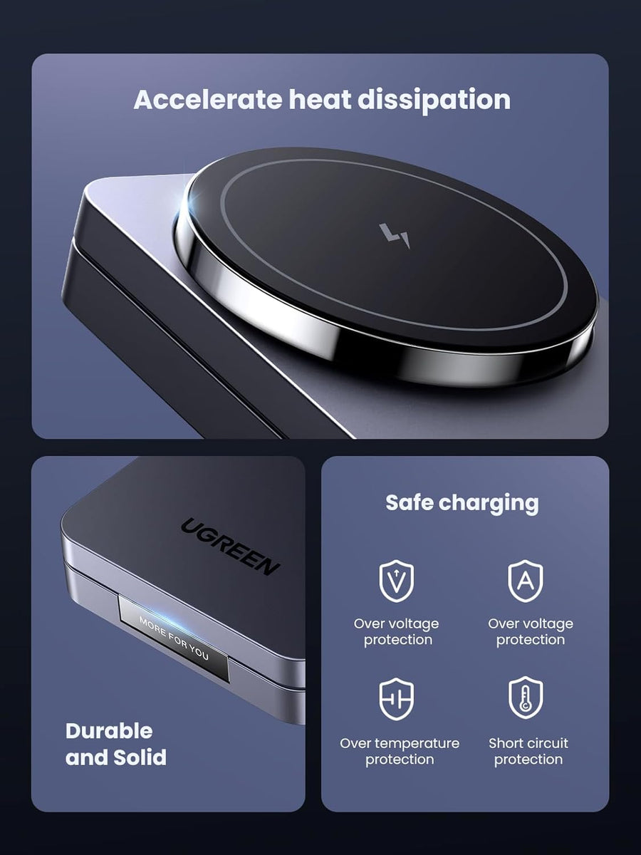 UGREEN MagFlow Wireless Charger 15W