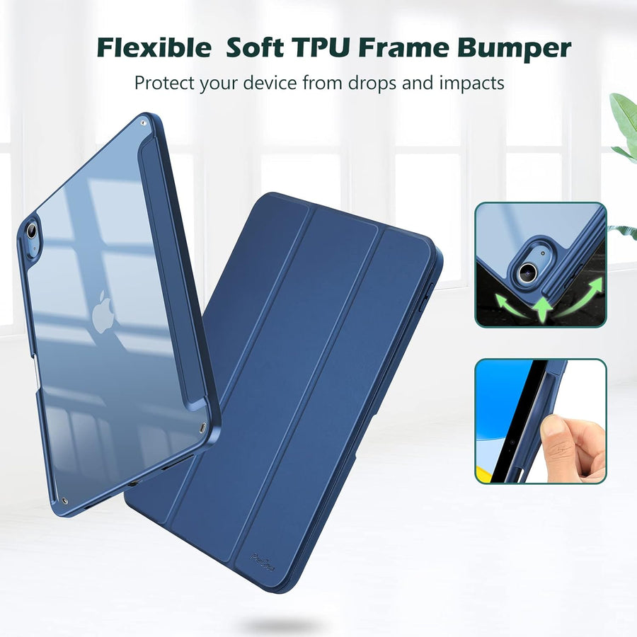 ProCase for iPad (A16) 11th Generation 11 Inch 2025/10th Generation 10.9 Inch 2022 Case with Pencil Holder