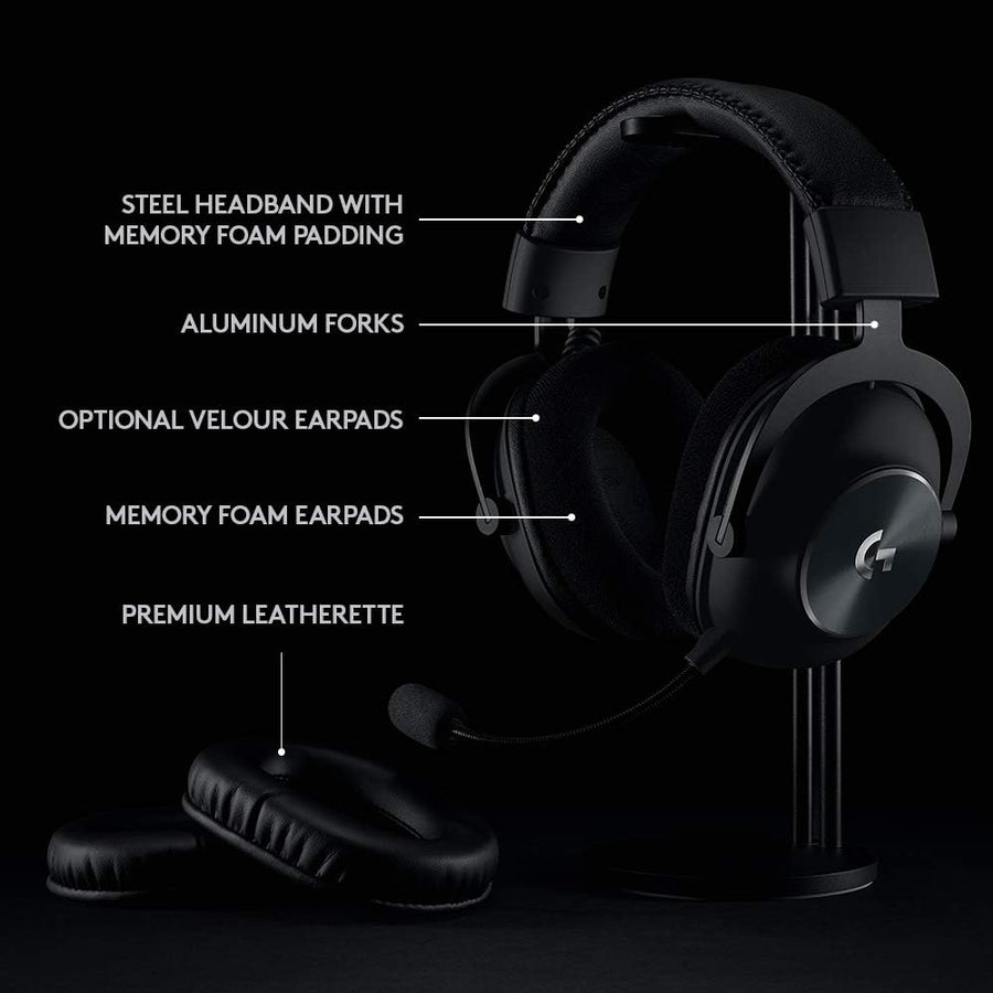 Logitech G Pro X Wireless Lightspeed Gaming Headset With Blue Vo!Ce Mic Filter Tech