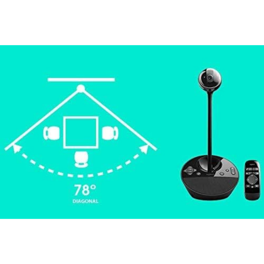 Logitech BCC950 Full HD 1080P Business Webcam Omnidirectional Speaker for Video Conference