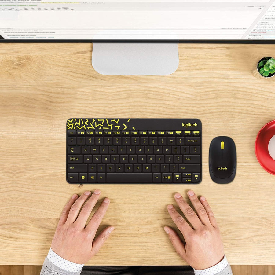 Logitech MK240 NANO Mouse and Wireless Mini Size Keyboard Combo English Black