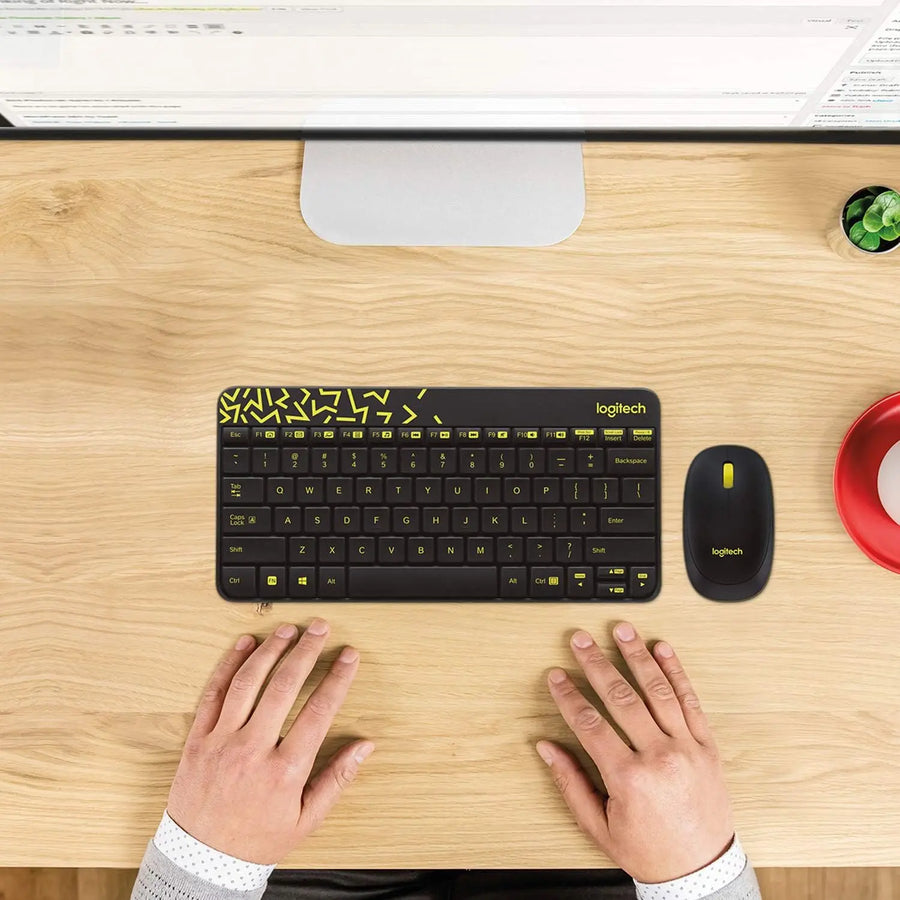 Logitech MK240 NANO Mouse and Wireless Mini Size Keyboard Combo English Black