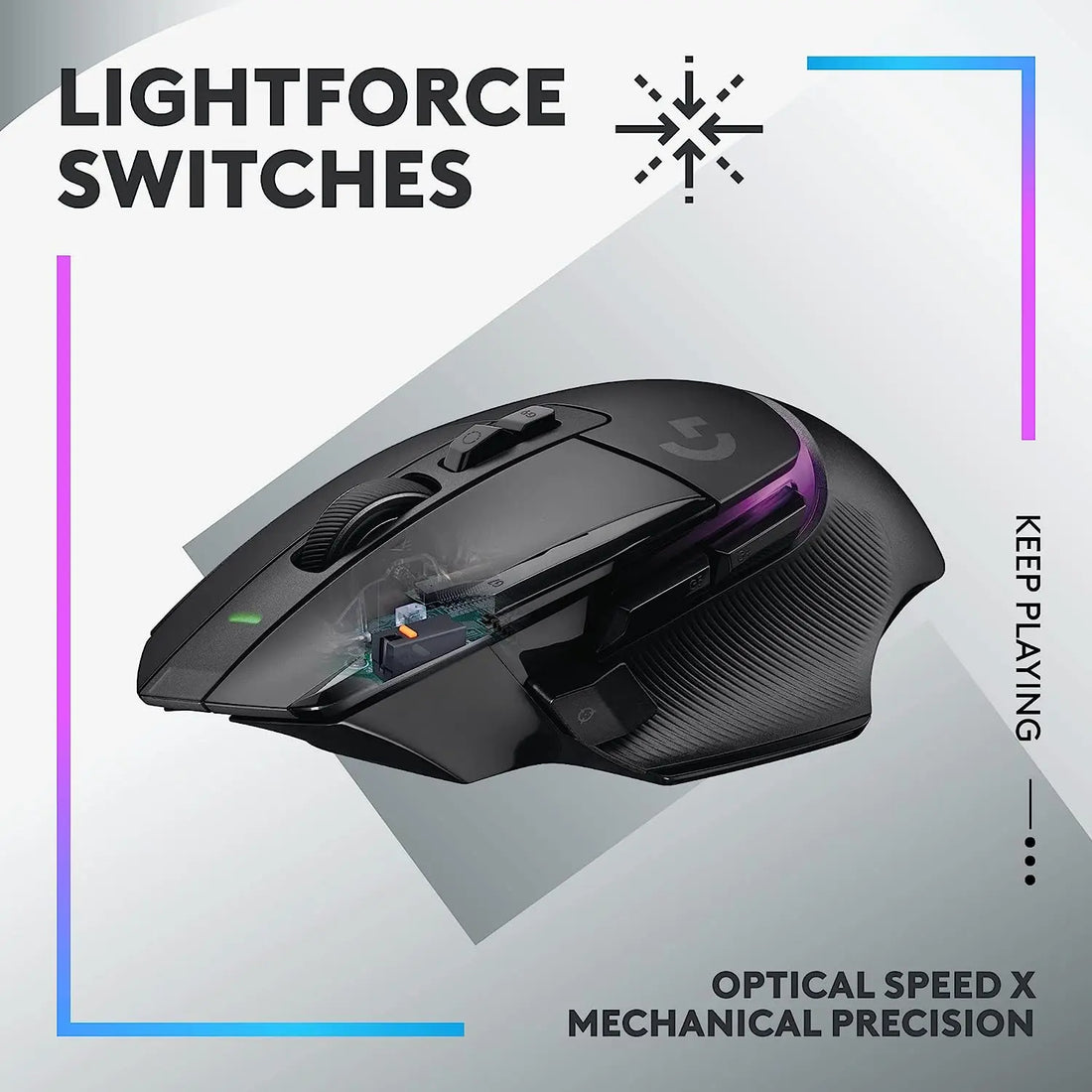 Logitech G502 X PLUS LIGHTSPEED Wireless Gaming Mouse - LIGHTSYNC RGB
