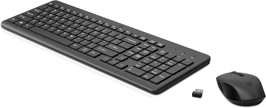 HP 330 Wireless Keyboard and Mouse Combo - 2.4 Ghz Wireless USB Receiver - Chiclet Keys