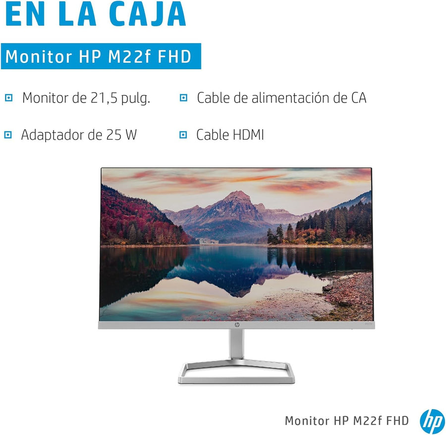 HP M22f Full HD 21.5" IPS LCD Monitor with AMD FreeSync 2021 Model